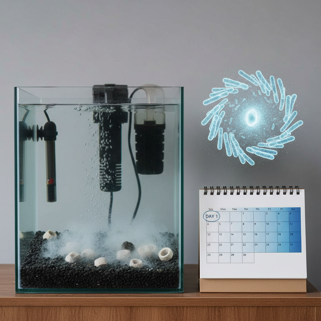 「バクテリア」を育てよう！魚が住める水を作るための2週間プログラムのイメージ