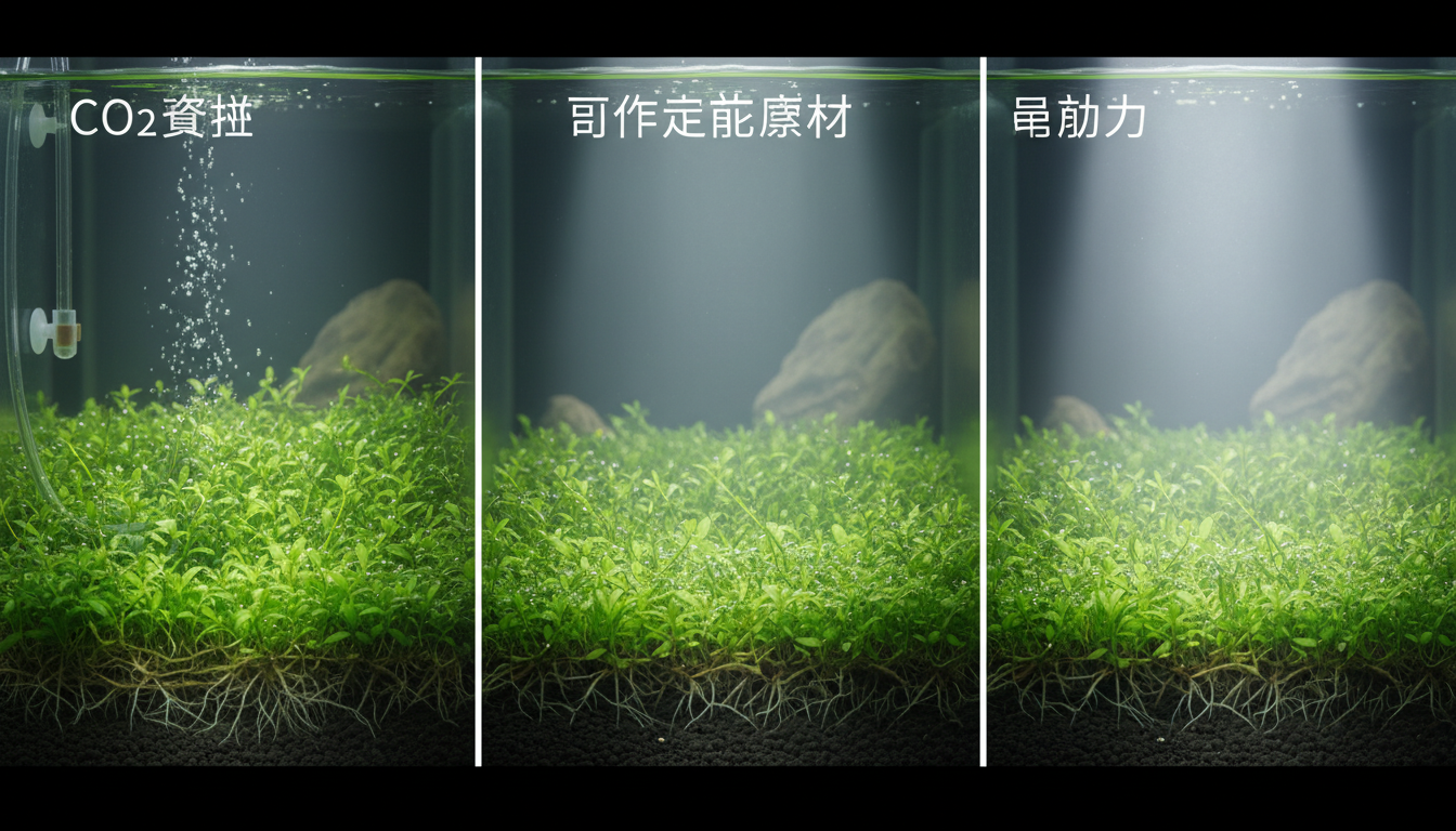 前景草 絨毯の難易度を劇的に下げる3つの必須要素のイメージ