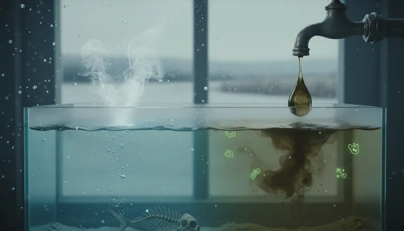 間違いだらけの冬場 補水！その1滴が水質悪化を加速させるのイメージ