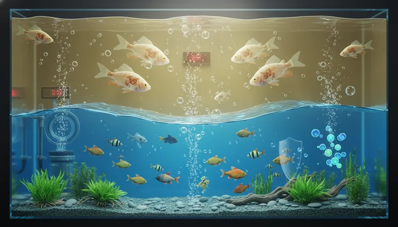 PHだけじゃない！酸化を防ぎ魚を守る総合的な水質管理のイメージ