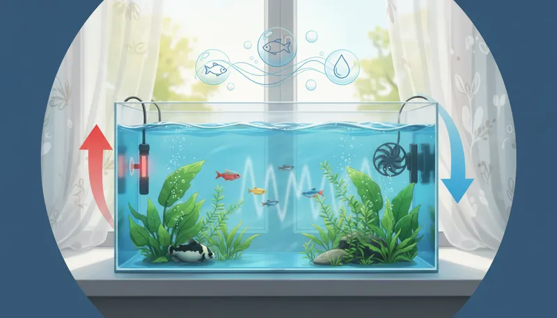 断熱だけじゃない！水温安定がもたらす水質と生体への好影響のイメージ