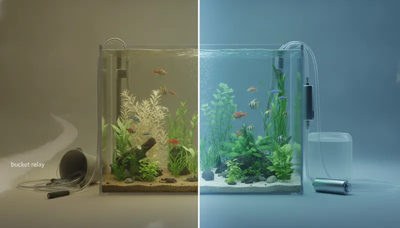 ポンプ水換えがもたらす、熱帯魚と水草への絶大なメリットのイメージ
