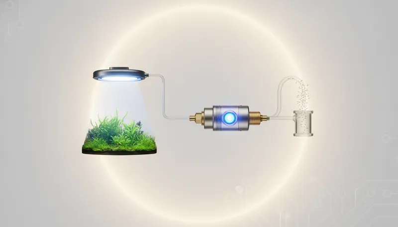 究極のシンプル配線！「照明連動型」電磁弁 CO2 自動開閉 配線の完全手順のイメージ