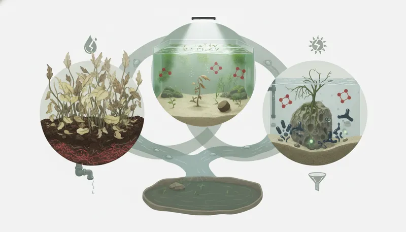なぜあなたの水草は硝酸塩を除去しない？考えられる3つの落とし穴のイメージ