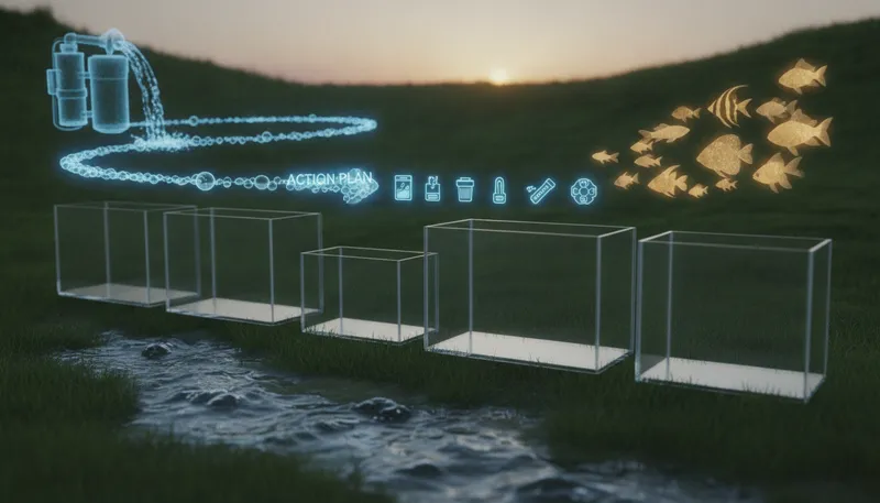 明日から始める！本命の魚を最高の水で迎えるためのアクションプランのイメージ