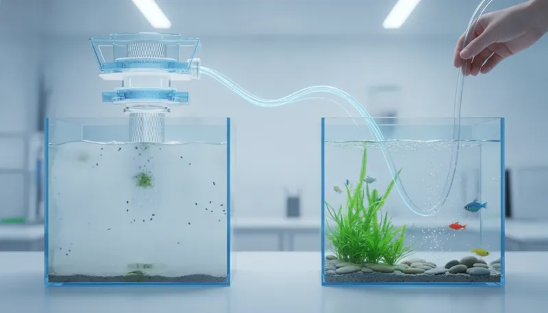 浄水器を使ったワンランク上の水換え術のイメージ