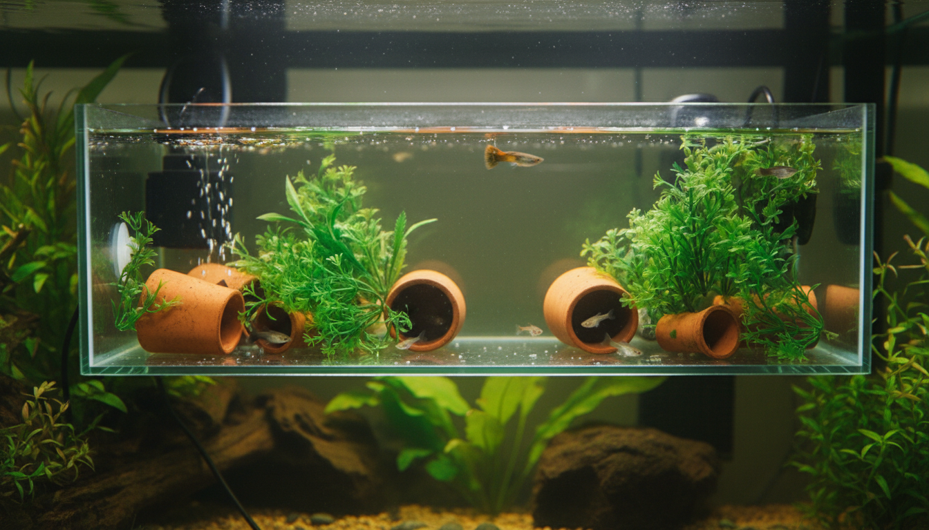 産卵箱で☆になる原因はストレス！回避の鍵は「隠れ家」と「水流」だった