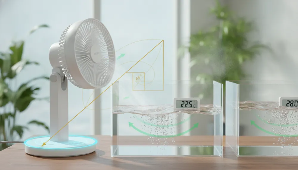 その風、無駄かも？サーキュレーター水面冷却の「黄金角度」で水温を劇的に下げる裏ワザ