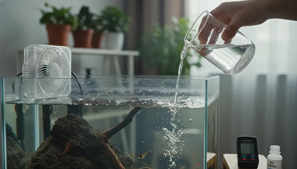気化熱で水槽崩壊？冷却ファン使用時の「足し水」が生死を分ける理由