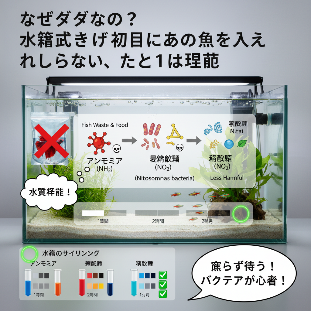 なぜダメなの？水槽立ち上げ初日に“あの魚”を入れられない、たった1つの理由