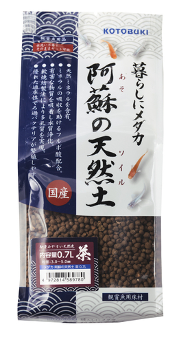 暮らしにメダカ　阿蘇の天然土 茶 0.7Ｌ